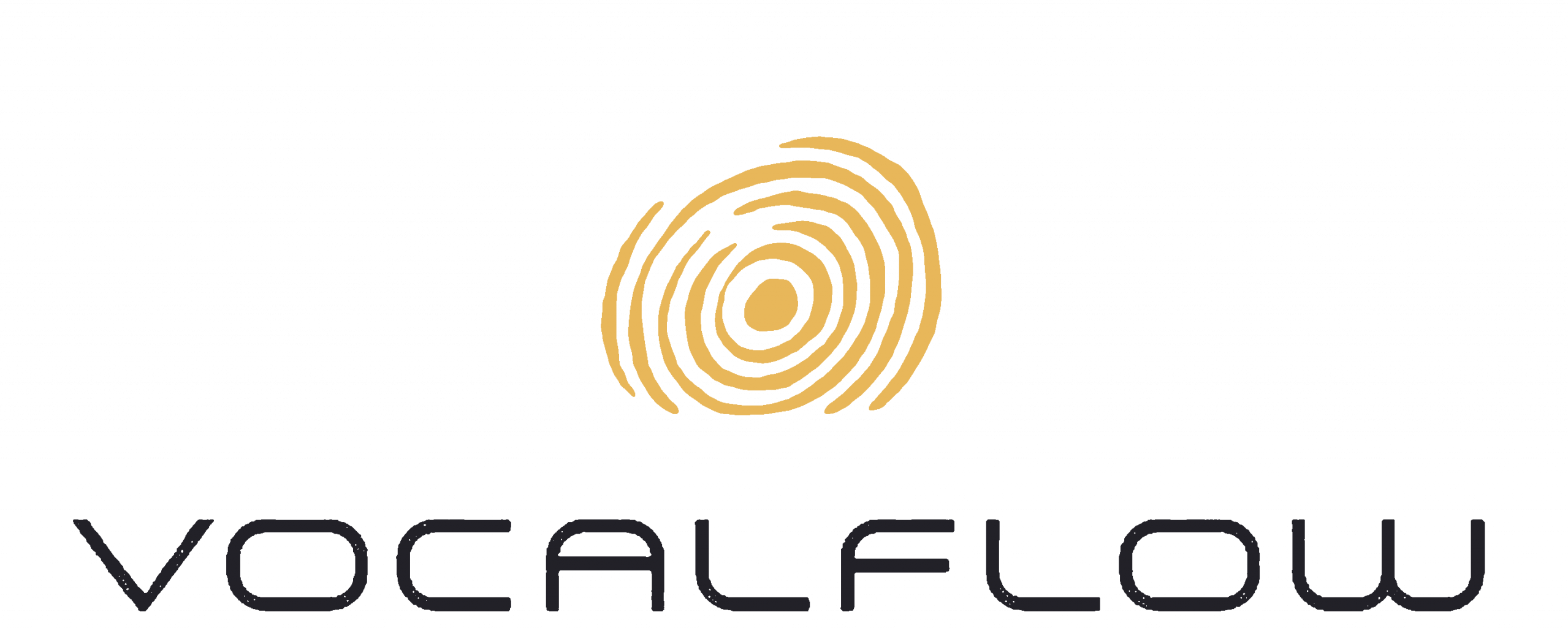 Logo golden Fingerprint Vocalflow