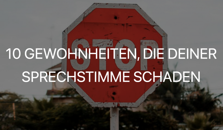 Stop - Gewohnheiten