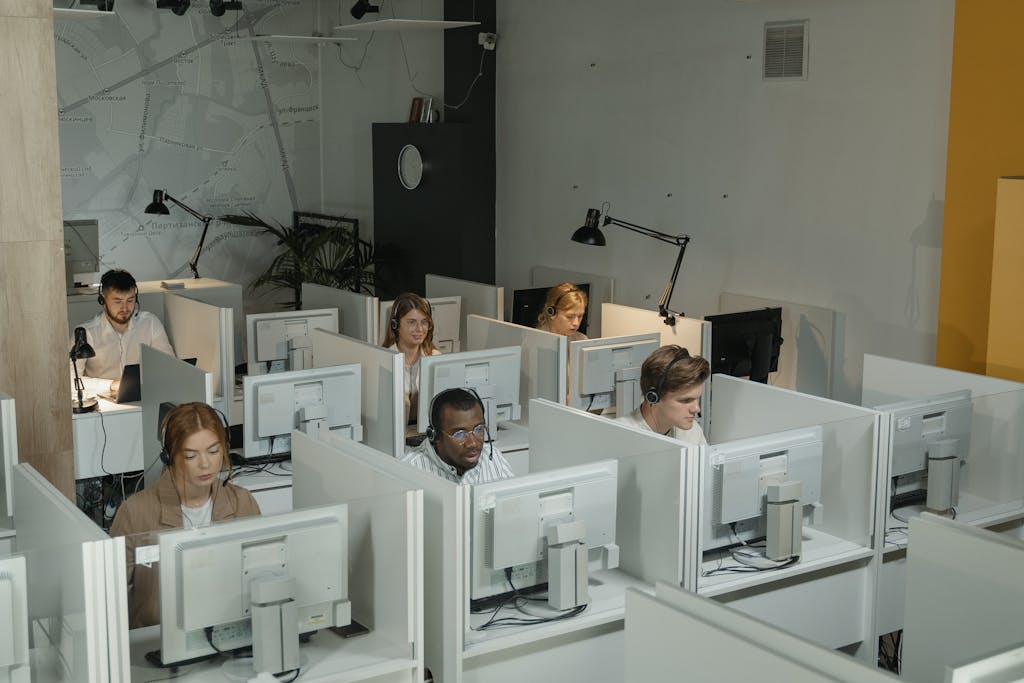 Unternehmen, Service, call center, Beratung - Stimmtraining